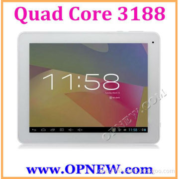 9.7 INCH 3188 Quad Core Tablet pc Rockchip 3188Android 4.2 with Picture-in-Picture, HDMI , Bluetooth, 3G,IPS Capacitive 1024*768